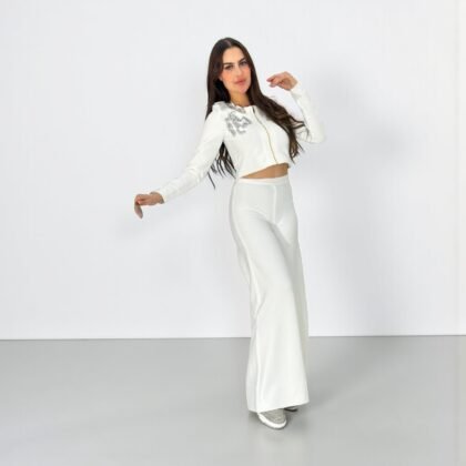 Ensemble Loungewear "Iconic Black" – Veste Zippée à Capuche et Jogging Satiné